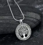 Celtic Tree of Life Pendant for Women with Cubic Zirconia