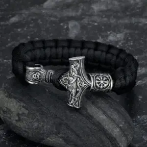 Crafted Paracord Viking Bracelet: Embrace Norse Tradition with Authentic Artistry