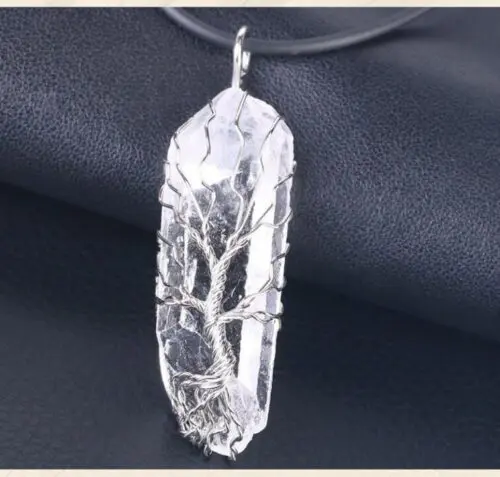 Unique Amorphous Crystal Pendant – One-of-a-Kind Natural Stone Necklace for Timeless Style