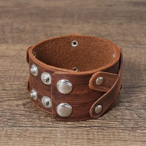 Exquisite Retro Leather Bracelet – Simple, Classic Style with Vintage Charm
