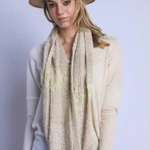 Dual-Toned Infinity String Scarf Versatile Sophistication for Fall Fashion