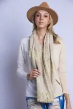 Dual-Toned Infinity String Scarf- Elevate Your Style with Versatile Sophistication