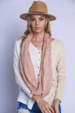 Dual-Toned Infinity String Scarf- Elevate Your Style with Versatile Sophistication