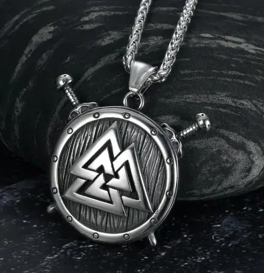 Nordic Shield and Valknut Symb