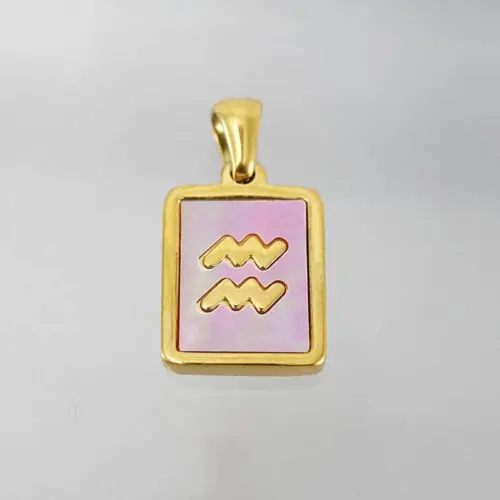 Unique Stainless Steel Zodiac Necklace – Sleek Symbolic Design for Modern Style