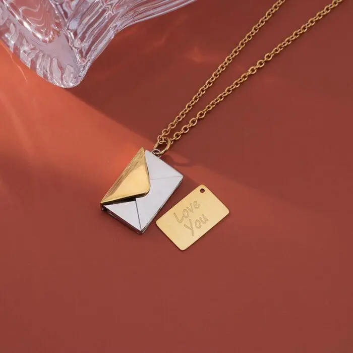 Envelope Love Letter Necklace- Simple and Elegant Clavicle Chain for Every Occasion