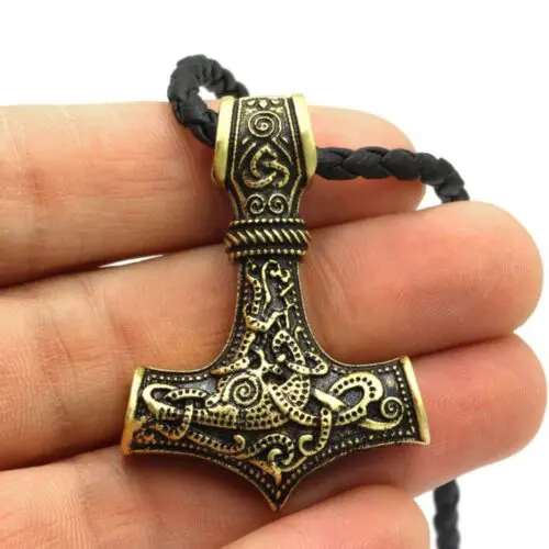 Bold Vintage Viking Necklace – Norse Mythology-Inspired Retro Charm for Men & Women