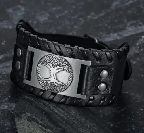Epic Metal Celtic Tree of Life Arm Cuff – Handcrafted Symbolism Woven in Style
