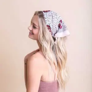 Blooming Orchid Floral Print Bandana- Elevate Your Style with Nature's Elegance