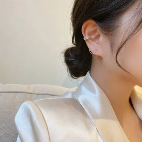 Chic Korean Pearl Clip Earrings – Fashionable No-Piercing Jewelry for Women