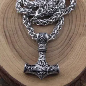 Bold Vintage Viking Necklace – Norse Mythology-Inspired Retro Charm for Men & Women