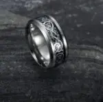 Crafted Basilisk Scale Wedding Ring- Mythical Elegance for Eternal Bonds