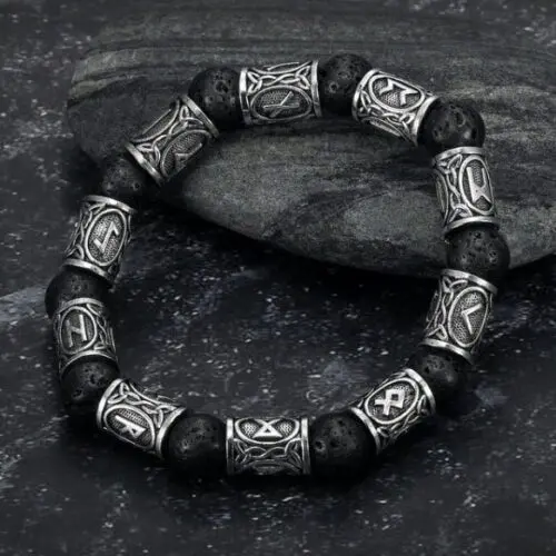 Silver Rune Bracelet – Handcrafted Elegance Infused with Symbolism