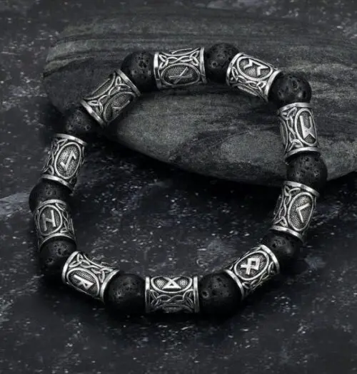 Silver Rune Bracelet – Handcrafted Elegance Infused with Symbolism