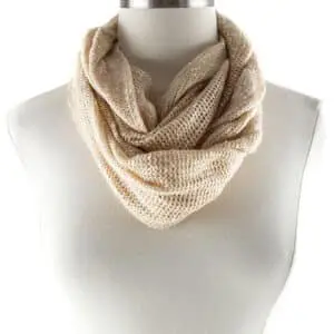 Dual-Toned Infinity Scarf Lightweight Knit for Versatile Elegance