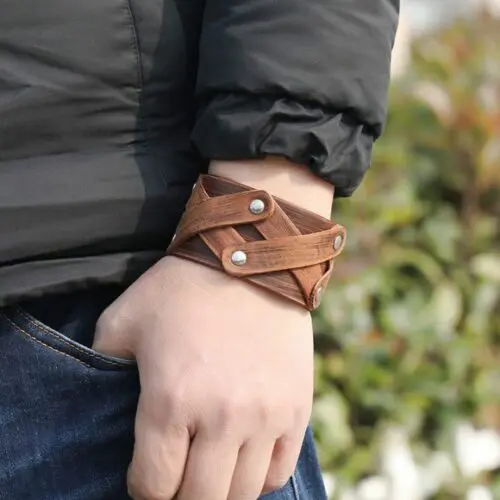 Exquisite Retro Leather Bracelet – Simple, Classic Style with Vintage Charm
