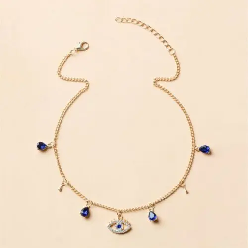 Alluring Gold-Plated Devil's Crystal Necklace – Embrace Gilded Elegance and Enigmatic Style
