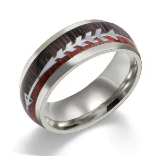 Bold Stainless Steel Arrow Ring– Nature-Inspired Elegance for Modern Warriors