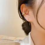 Korean Pearl Earbone Clip Earrings- Fashionable Elegance Without Piercing