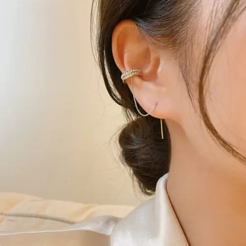 Chic Korean Pearl Clip Earrings – Fashionable No-Piercing Jewelry for Women