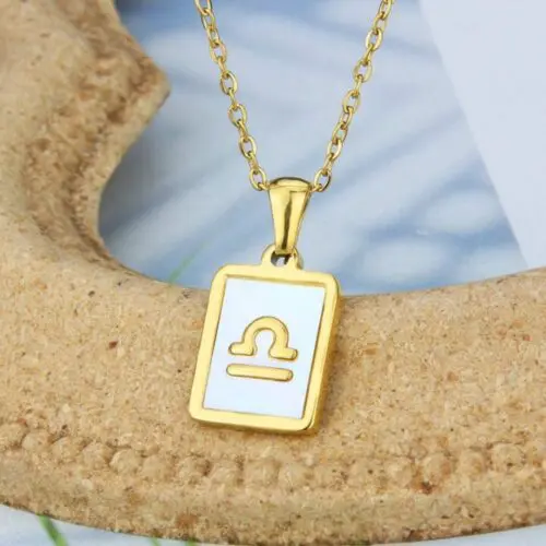 Unique Stainless Steel Zodiac Necklace – Sleek Symbolic Design for Modern Style