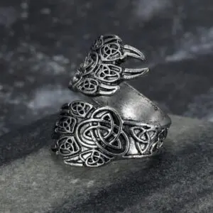 Epic Adjustable Bear Paw Ring – Handcrafted Stainless Steel Craftsmanship