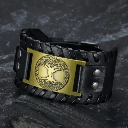 Epic Metal Celtic Tree of Life Arm Cuff – Handcrafted Symbolism Woven in Style