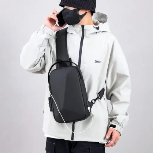 Large Capacity Outdoor Cycling Crossbody Bag for Men – Breathable and Durable