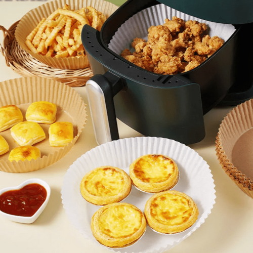 Nonstick Air Fryer Disposable Paper Liners - Oil-Proof, Non-Stick Baking Papers | Essential Air Fryer Kitchen Accessories