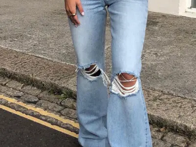Stylish Wide Leg Flared Jeans