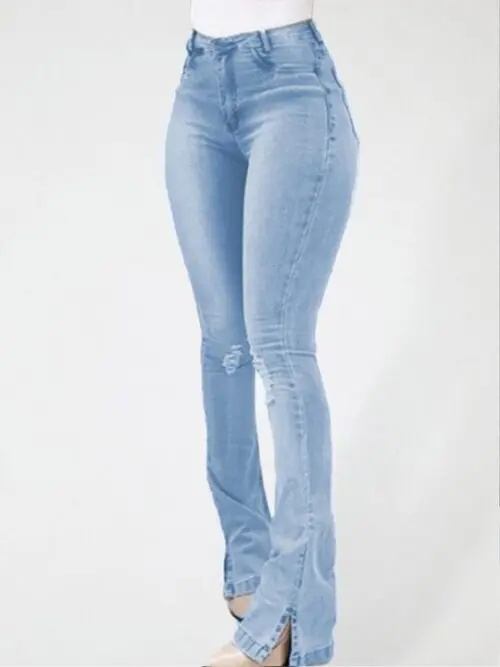 Stylish Wide Leg Flared Jeans