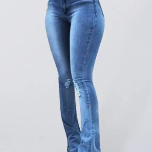 Stylish Wide Leg Flared Jeans