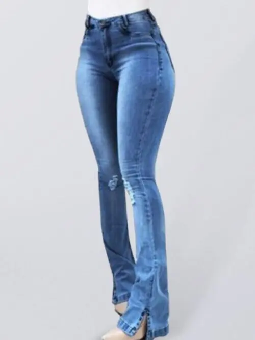Stylish Wide Leg Flared Jeans