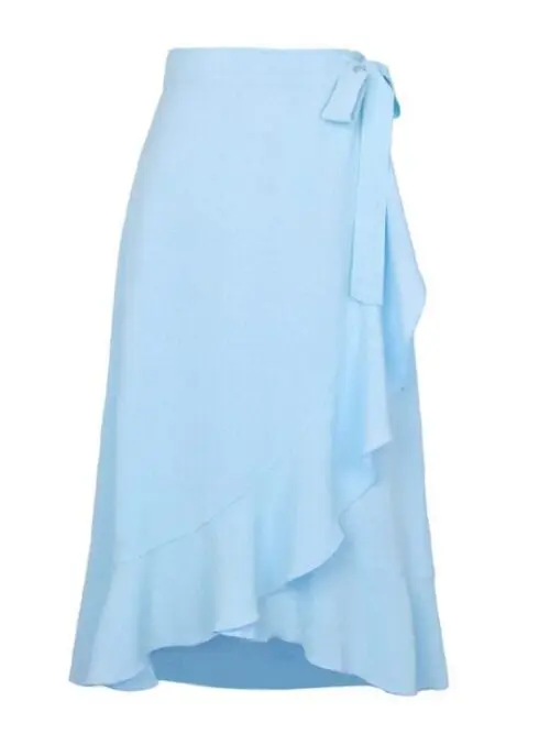 Chic Irregular Hem Tie Long Skirt-Effortless Elegance