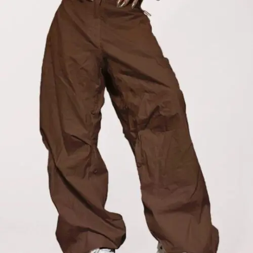 Casual Straight Leg Loose Bandage Waist Street Trend Overalls