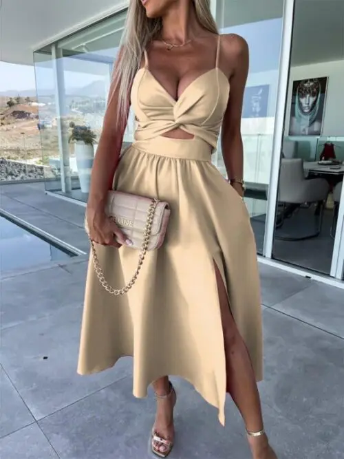 Sexy Elegant Fashion | Woven Ladies Dress
