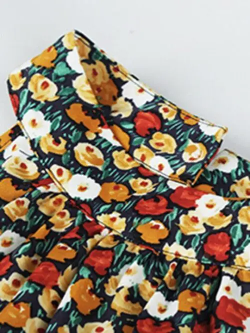 Multi-Tiered Floral-Print Resort Dress - Image 7