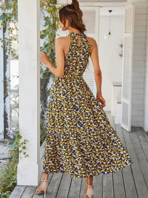 Multi-Tiered Floral-Print Resort Dress - Image 6