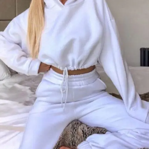 New Fashion Long-Sleeved Sweater and Pants Casual Two-Piece Set