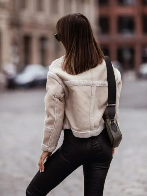 New Style Size Long Sleeve Fashion Faux Fur Coat