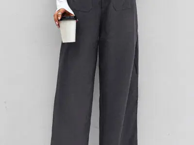 New Corduroy Patch Pocket Casual Pants | Comfortable and Stylish Trousers for Everyday Wear