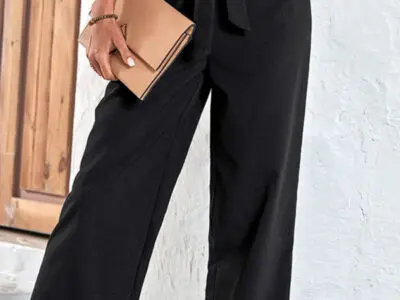 Black Cropped Casual Pants for Effortless Style