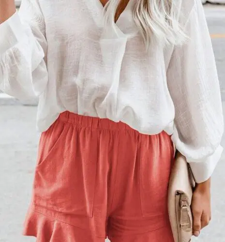 Casual Fashion Lace-Trimmed Shorts