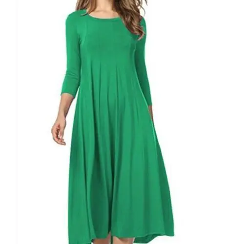 Sleeveless Round Collar Casual Dress