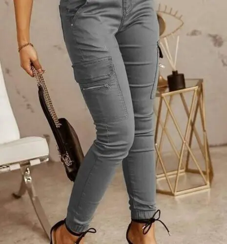 Trendy Low-Waist Skinny Pants for Casual Fashion