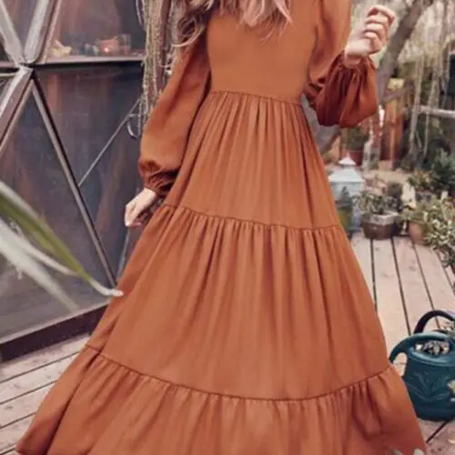 Autumn Temperament Large Swing Dress