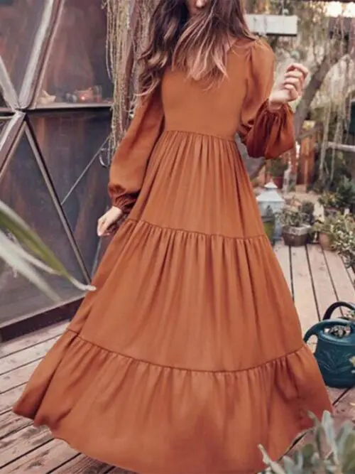 Autumn Temperament Large Swing Dress