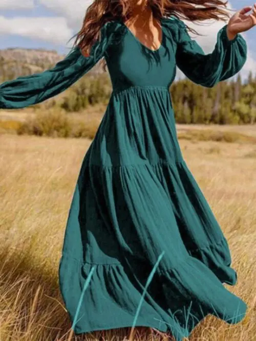 Autumn Temperament Large Swing Dress