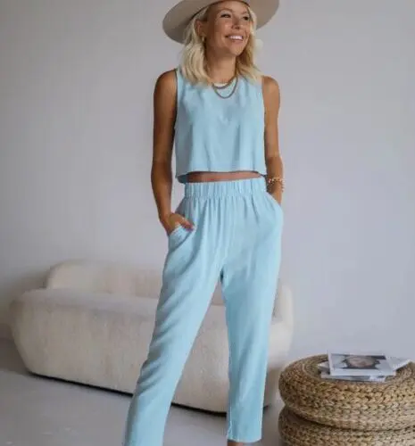 Vest Open-Waist Trousers Suit