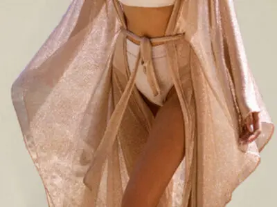 Sensual Scale Mesh Beach Swimsuit Cover-Up